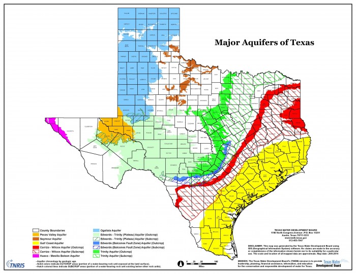 Map Major_Aquifers_8x11 Central Texas Groundwater Conservation District