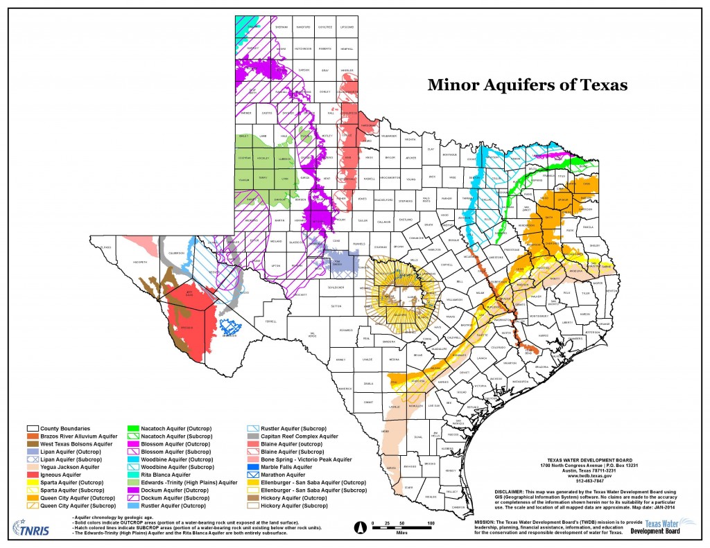 Map Minor_Aquifers_8x11 Central Texas Groundwater Conservation District